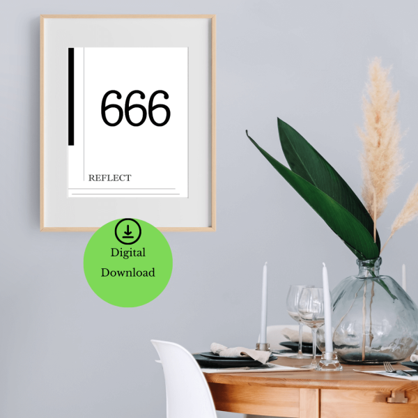 Angel Number 666 Poster