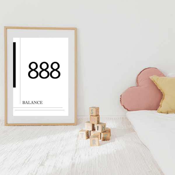 Angel Number 888 Poster