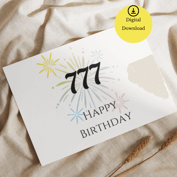 777Birthday Digital Card