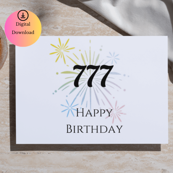 777Birthday Digital Card