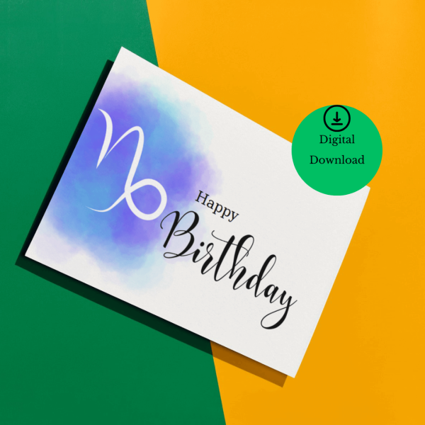 CapricornSignBirthday Card