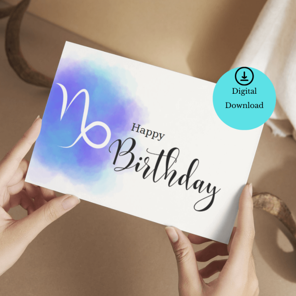 CapricornSignBirthday Card