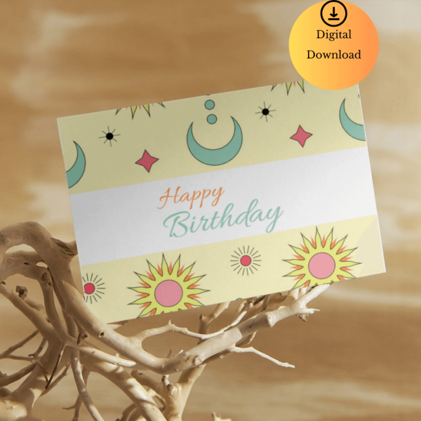 Celestial Happy Birthday Digital Card