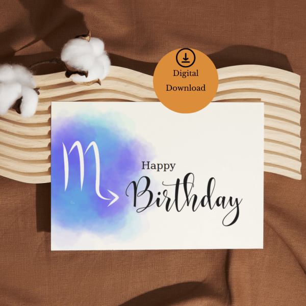 ScorpioSignBirthday Card