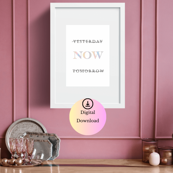 Yesterday, Now, Tomorrow - Digital Poster