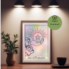 Ace of Pentacles Tarot Card Printable A4 Poster 3